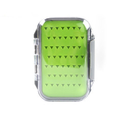 Green Silicone Double-Sided Clear Waterproof Fly Fishing Boxes