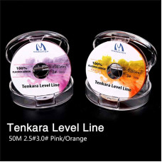 Fluorocarbon Tenkara Level Line 50m Orange Pink