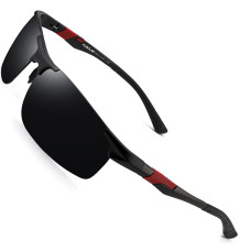 Mens Polarized Sports Sunglasses Al-Mg Metal Frame For Fishing